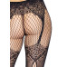 Колготки Leg Avenue Fishnet tights with back seam One size Black, задній шов, мереживо, сітка - Фото №4