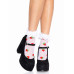 Шкарпетки жіночі з полуничним принтом Leg Avenue Strawberry ruffle top anklets One size, мереживні м - Фото №1