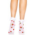 Шкарпетки жіночі з полуничним принтом Leg Avenue Strawberry ruffle top anklets One size, мереживні м - Фото №3