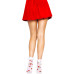 Шкарпетки жіночі з полуничним принтом Leg Avenue Strawberry ruffle top anklets One size, мереживні м - Фото №5
