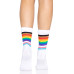Шкарпетки жіночі в смужку Leg Avenue Pride crew socks Rainbow, 37–43 розмір - Фото №2