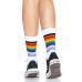Шкарпетки жіночі в смужку Leg Avenue Pride crew socks Rainbow, 37–43 розмір - Фото №4