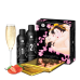 Гель для NURU масажу Shunga Oriental Body-to-Body – Sparkling Strawberry Wine плюс простирадло - Фото №3