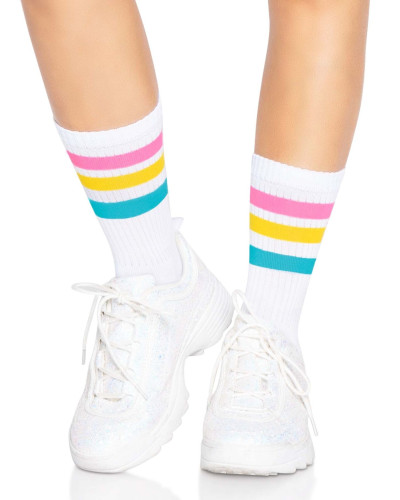 Носки женские в полоску Leg Avenue Pride crew socks Pansexual, 37–43 размер - Фото №3
