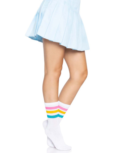 Носки женские в полоску Leg Avenue Pride crew socks Pansexual, 37–43 размер - Фото №5