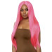 Парик Leg Avenue 33″ Long straight center part wig neon pink - Фото №1