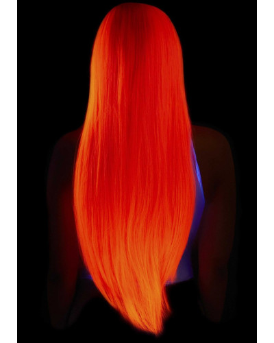 Парик Leg Avenue 33″ Long straight center part wig neon pink - Фото №4