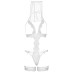 Костюм нареченої Leg Avenue G-string teddy, veil & garter One size White, з відкритими грудьми - Фото №4