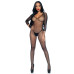 (SALE) Бодістокінг Leg Avenue V Front Bodystocking One size Black, дрібна сітка, доступ - Фото №4