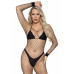 Бодистокинг в крупную сетку Leg Avenue Long Sleeved Bodystocking One size Black, длинный рукав - Фото №1