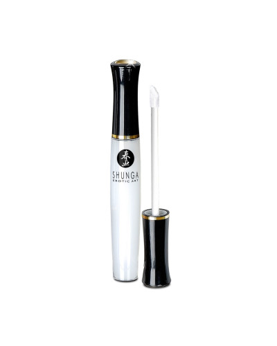 Стимулювальний блиск для губ Shunga LIPGLOSS – Sparkling Strawberry Wine (10 мл), ефект поколювання - Фото №2