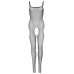 Бодістокінг Leg Avenue Suspender Bodystocking One size Black, велика сітка, доступ - Фото №5