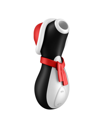 Вакуумний кліторальний стимулятор Satisfyer Penguin Holiday Edition, у шапочці та шарфі - Фото №1