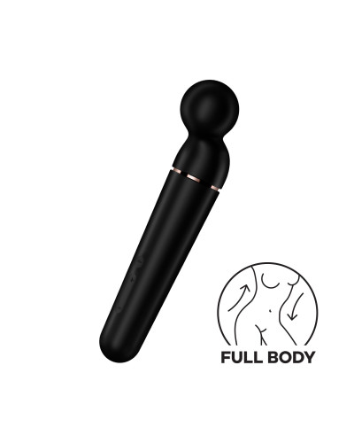 Вібромасажер Satisfyer Planet Wand-er Black/Rosegold, дуже потужний, бездротовий - Фото №1