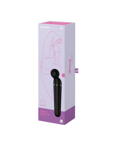 Вібромасажер Satisfyer Planet Wand-er Black/Rosegold, дуже потужний, бездротовий - Фото №6