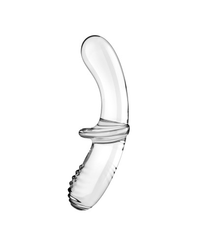 Двосторонній скляний дилдо Satisfyer Double Crystal Transparent, боросилікатне скло, унісекс - Фото №3
