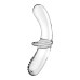 Двосторонній скляний дилдо Satisfyer Double Crystal Transparent, боросилікатне скло, унісекс - Фото №3