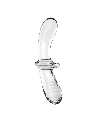 Двосторонній скляний дилдо Satisfyer Double Crystal Transparent, боросилікатне скло, унісекс - Фото №4
