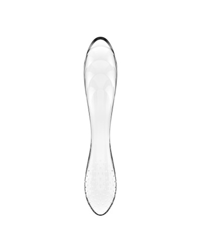 Двосторонній скляний дилдо Satisfyer Dazzling Crystal 1 Transparent, дуже міцний, без стопера - Фото №2