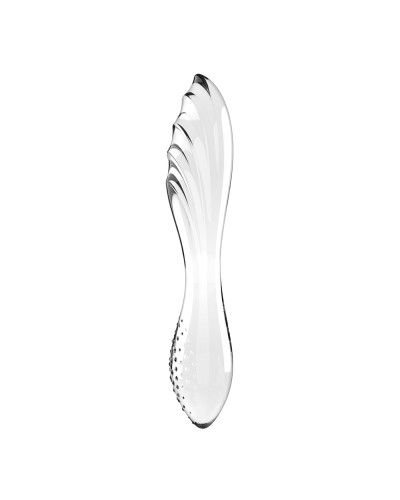 Двосторонній скляний дилдо Satisfyer Dazzling Crystal 1 Transparent, дуже міцний, без стопера - Фото №3