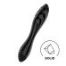 Двосторонній скляний дилдо Satisfyer Dazzling Crystal 1 Black, дуже міцний, без стопера - Фото №1