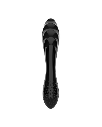 Двосторонній скляний дилдо Satisfyer Dazzling Crystal 1 Black, дуже міцний, без стопера - Фото №2