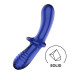 Двосторонній скляний дилдо Satisfyer Double Crystal Light blue, боросилікатне скло, унісекс - Фото №1