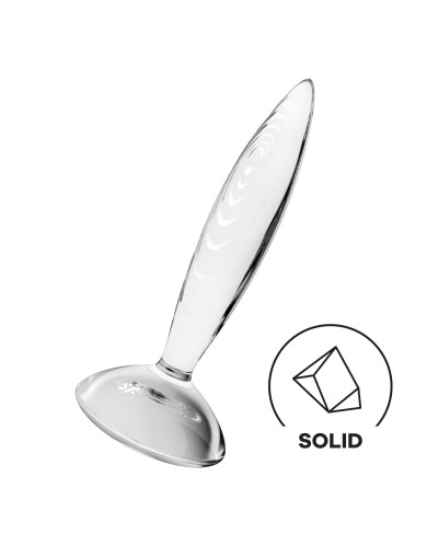 Скляна анальна пробка Satisfyer Sparkling Crystal, дуже міцна, термостійка - Фото №1