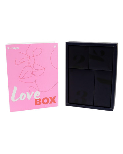 Подарунковий набір Satisfyer Love Box, іграшка для нього та для неї, білизна, мішечок для зберігання - Фото №1
