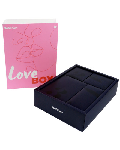 Подарунковий набір Satisfyer Love Box, іграшка для нього та для неї, білизна, мішечок для зберігання - Фото №2