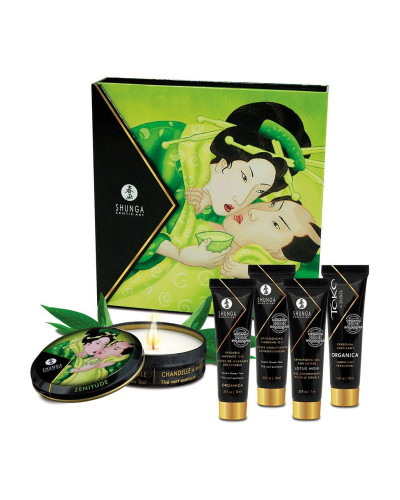 Подарунковий набір Shunga GEISHAS SECRETS ORGANICA – Exotic Green Tea: для шикарної ночі вдвох - Фото №1