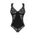 (SALE) Мереживне боді Obsessive Donna Dream crotchless teddy XS/S Black, відкритий доступ - Фото №3