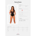 (SALE) Мереживне боді Obsessive Donna Dream crotchless teddy XS/S Black, відкритий доступ - Фото №5