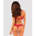 Комплект білизни Obsessive Lacelove cupless 2-pcs set XL/2XL Red, відкритий доступ, відкриті груди - Фото №2