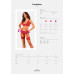 Комплект білизни Obsessive Lacelove cupless 3-pcs set XL/2XL Red, бюстгальтер, стрінги, пояс для пан - Фото №5