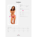 Мереживні стрінги Obsessive Lacelove thong XL/2XL Red, низька посадка - Фото №5