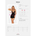 Сорочка Obsessive Selinne chemise & thong XL/2XL Black, стрінги, подвійні бретелі - Фото №5