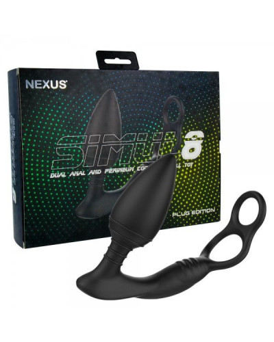 Анальна вібропробка Nexus SIMUL8 Plug Edition з ерекційним кільцем - Фото №2