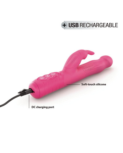 Вибратор-кролик Dorcel Baby Rabbit Magenta 2.0 с жемчужным массажем и вращающейся головкой - Фото №5