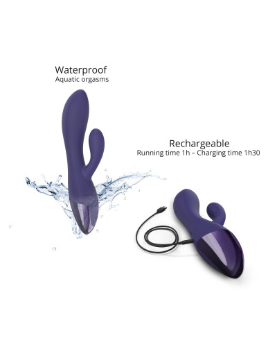 Вібратор-кролик Love To Love FUNKY BUNNY - MIDNIGHT INDIGO - Фото №3