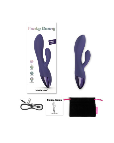 Вібратор-кролик Love To Love FUNKY BUNNY - MIDNIGHT INDIGO - Фото №5