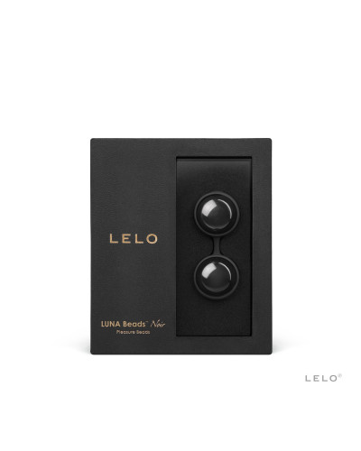 Вагінальні кульки LELO Luna Beads Noir Black, зміщений центр ваги, діаметр 2,9 см, 2х37 г - Фото №3