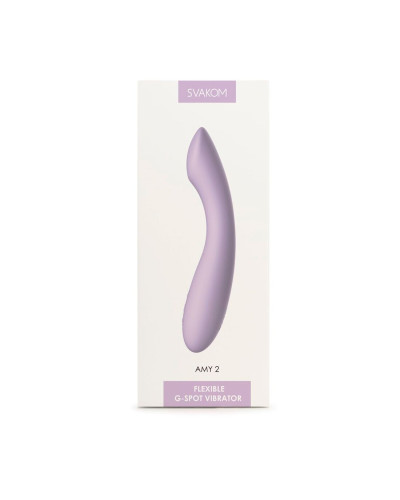 Вібратор для точки G з інтелектуальним режимом Svakom Amy 2 Pastel Lilac - Фото №7