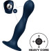 Дилдо Satisfyer Double Ball-R Dark Blue, унисекс, подвижные шарики внутри, на присоске - Фото №2