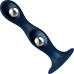 Дилдо Satisfyer Double Ball-R Dark Blue, унисекс, подвижные шарики внутри, на присоске - Фото №3