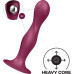 Дилдо Satisfyer Double Ball-R Red, унісекс, рухомі кульки всередині, на присосці - Фото №2