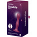 Дилдо Satisfyer Double Ball-R Red, унісекс, рухомі кульки всередині, на присосці - Фото №4