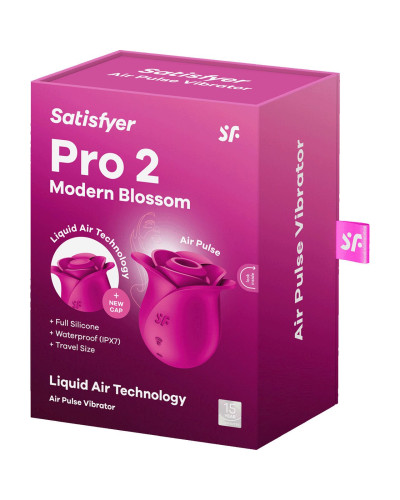 Вакуумний кліторальний стимулятор Satisfyer Pro 2 Modern Blossom, технологія Liquid Air - Фото №7