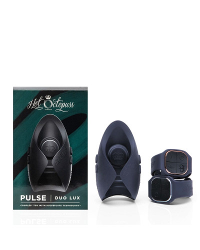 Іграшка для пар Hot Octopuss PULSE DUO LUX, пульсація+вібрація, використання без рук, 2 пульти - Фото №11