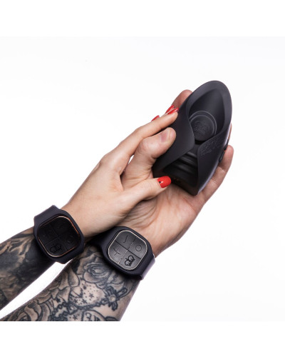 Іграшка для пар Hot Octopuss PULSE DUO LUX, пульсація+вібрація, використання без рук, 2 пульти - Фото №4